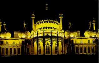 The Royal Pavillion @ night in Brighton