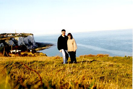 Leonie and I @ the Cliffs of Dover