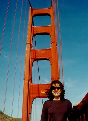 Leonie on the Golden Gate Bridge SFO