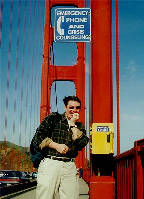 Lindsay on the Golden Gate Bridge SFO